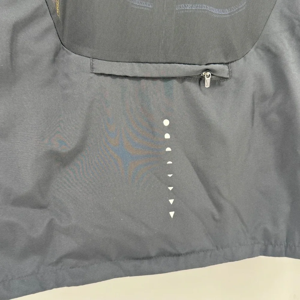 Nike Running Jacket Womens 1X Black Multi Color Paint Splatter Mesh Windbreaker